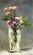 Edouard Manet Carnations and Clematis in a Crystal Vase China oil painting reproduction